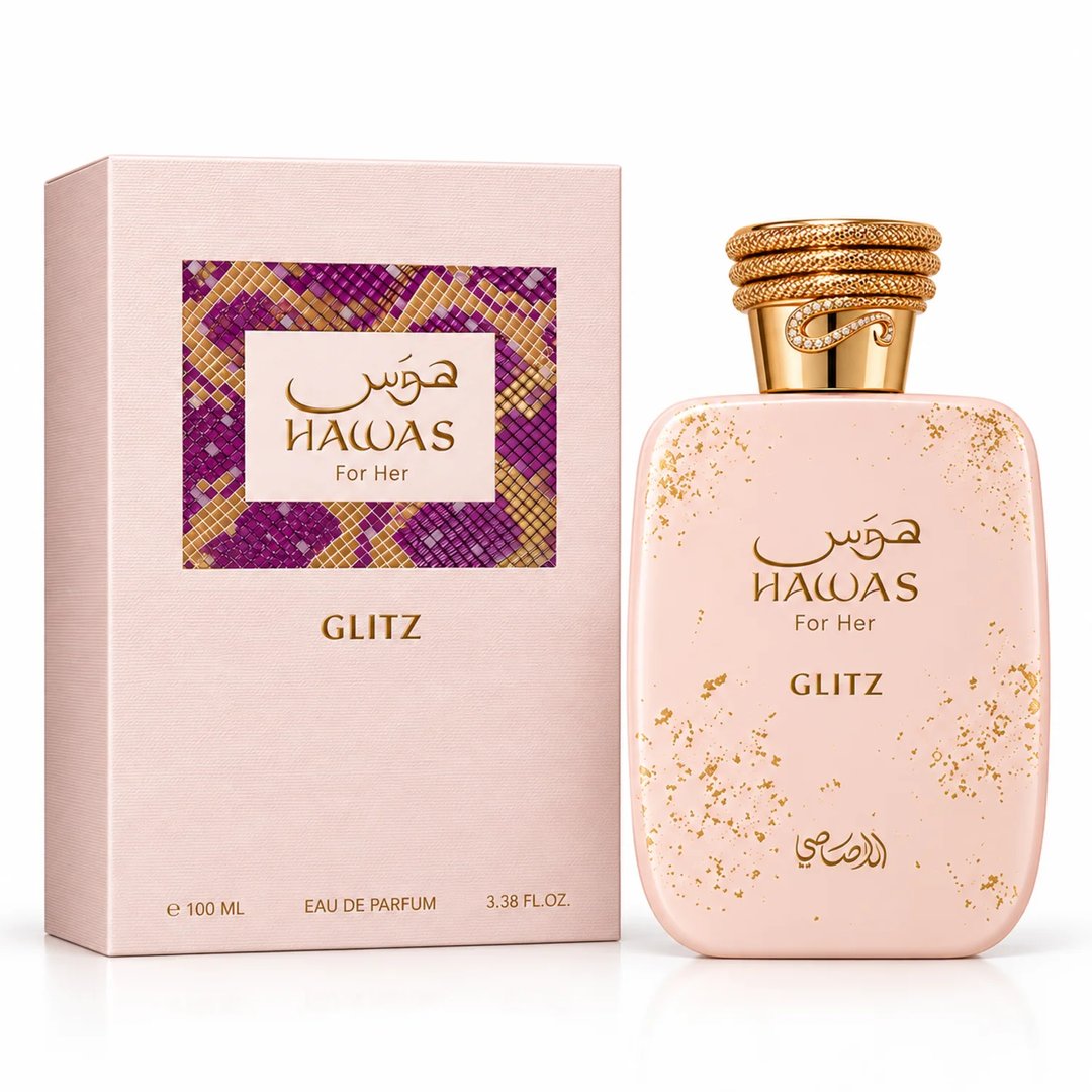 Rasasi Hawas Glitz EDP 100ml – Powdery Floral for Women