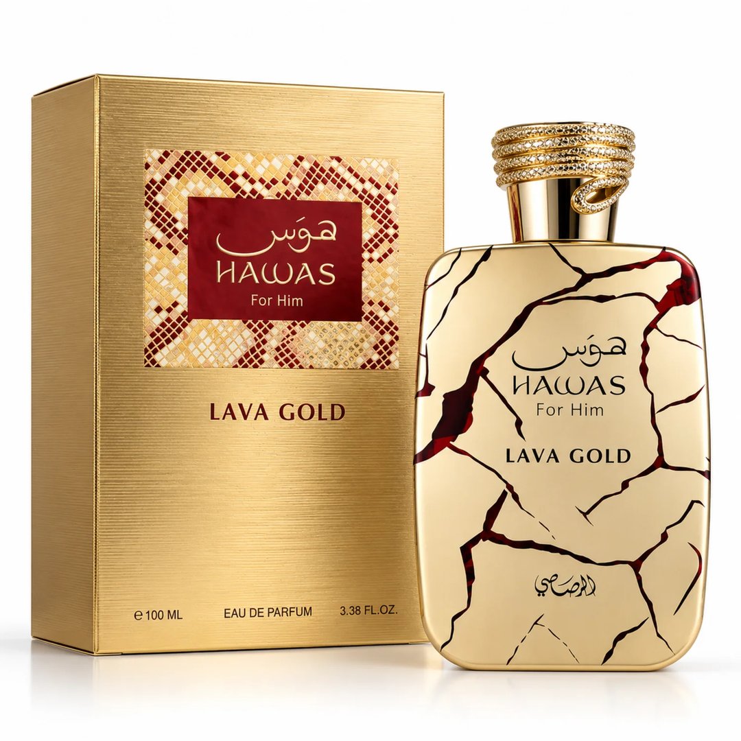 Hawas Lava Gold by Rasasi 100ml EDP