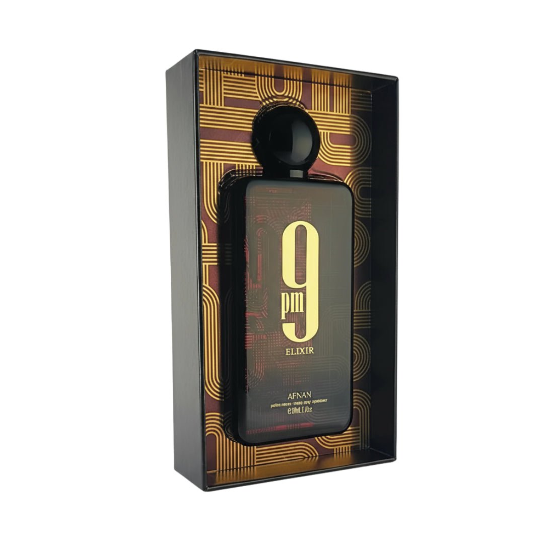 9PM Elixir Afnan perfume lelaki tahan lama aroma sweet vanilla amber sesuai dating night Malaysia