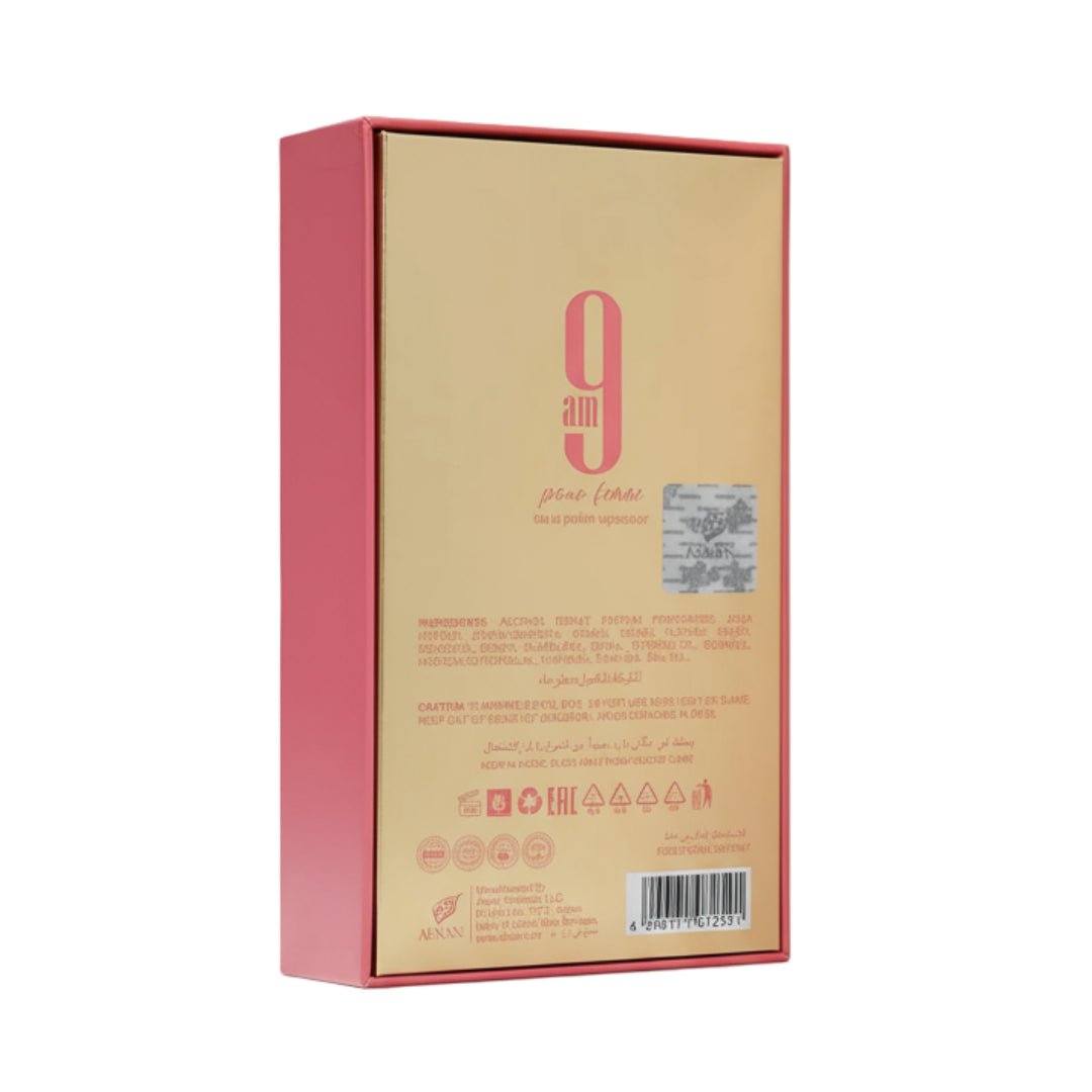 Afnan 9 AM Pour Femme 100 ml EDP &ndash; haruman wanita moden bau fruity floral Malaysia