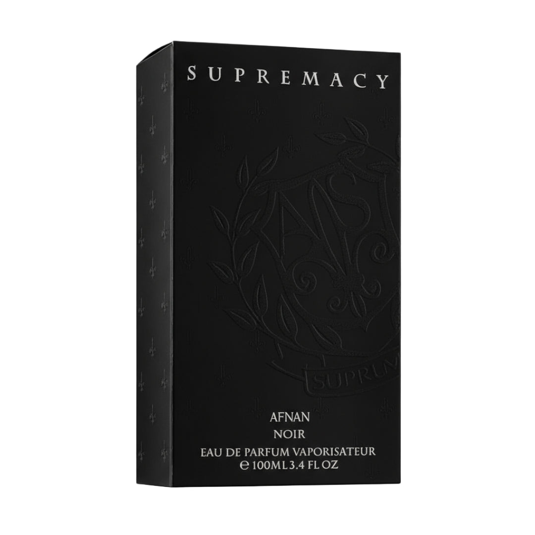 Supremacy Noir Afnan perfume lelaki tahan lama aroma woody musky sesuai lelaki moden Malaysia