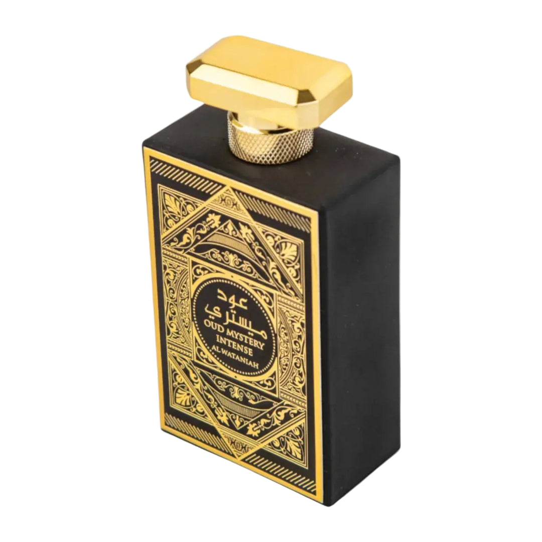 Minyak wangi Oud Mystery Intense by Al Wataniah &ndash; bau oud, amber &amp; musk yang kuat dan elegan