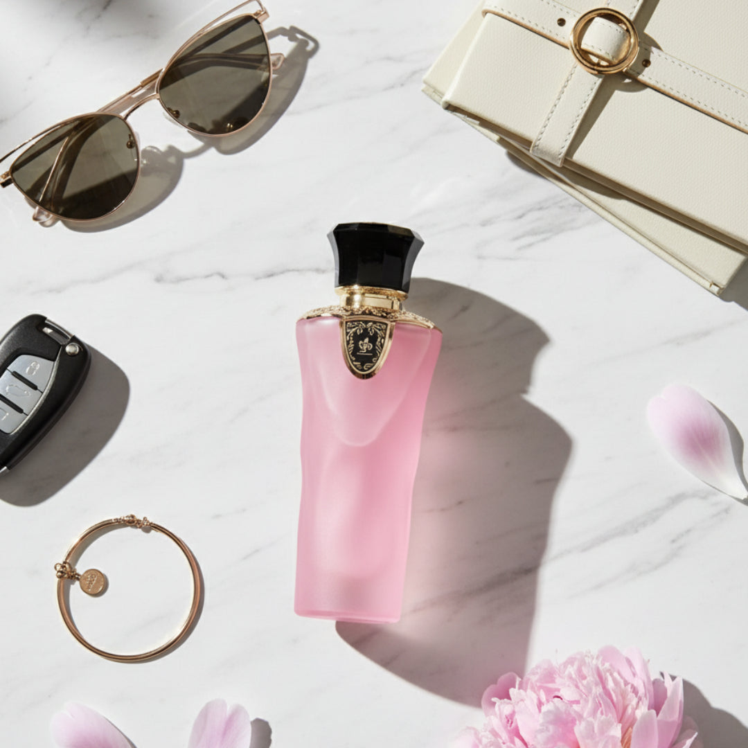 tibyan flatlay wanita kunci kereta perfume malaysia