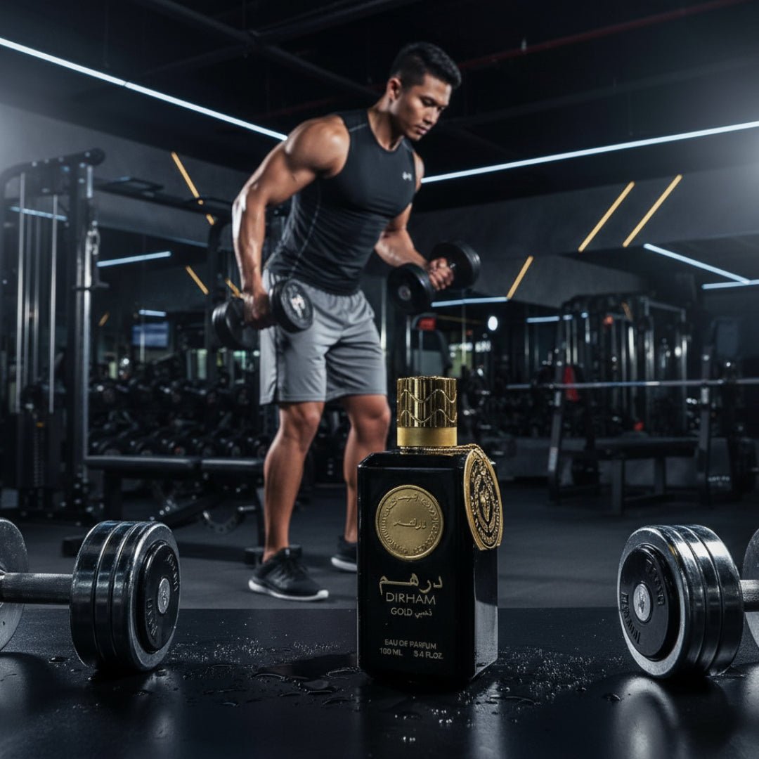 dirham gold perfume lelaki gym workout malaysia