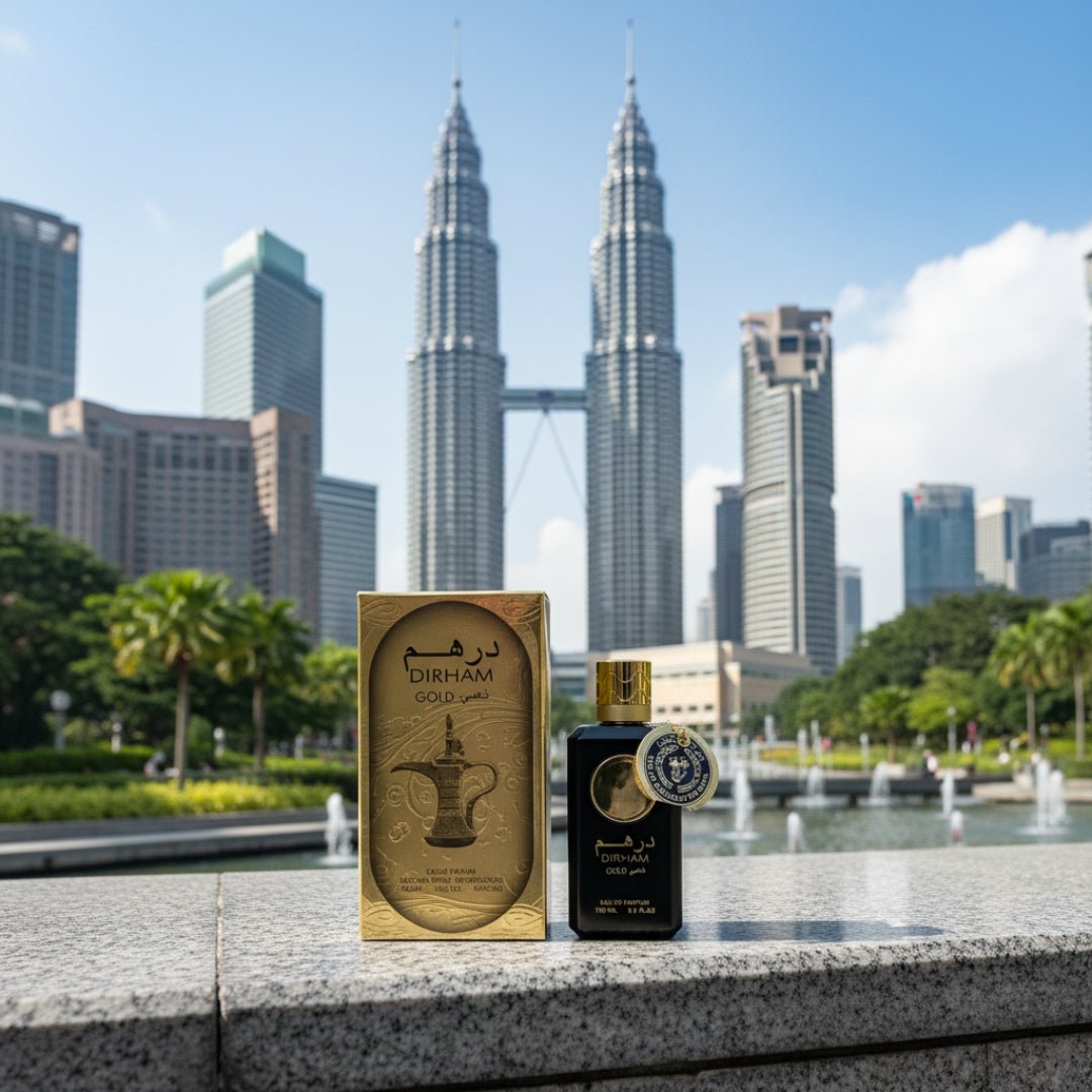 dirham gold perfume lelaki outdoor klcc segar malaysia