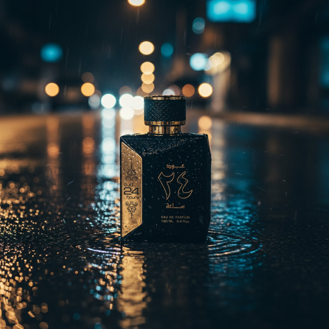 Oud 24 Hours di jalan basah hujan &ndash; mood cinematic Malaysia