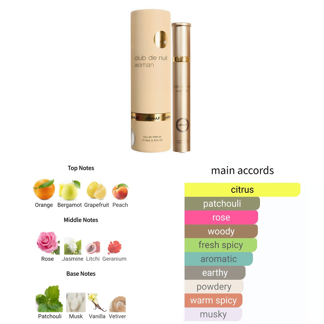 Armaf Armaf Club De Nuit Woman 10ml EDP Decant Original feature on homepage bottle - view 4 - Premium fragrance collection Malaysia