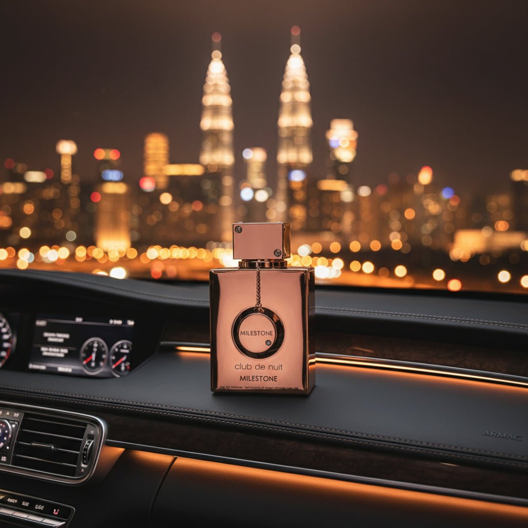 milestone perfume lelaki kereta malam kl lampu bandar