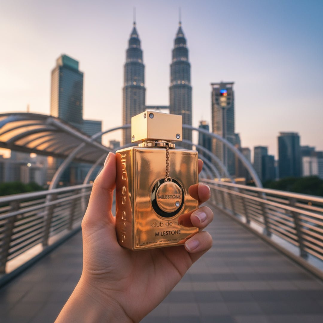 milestone perfume lelaki berjalan klcc malaysia