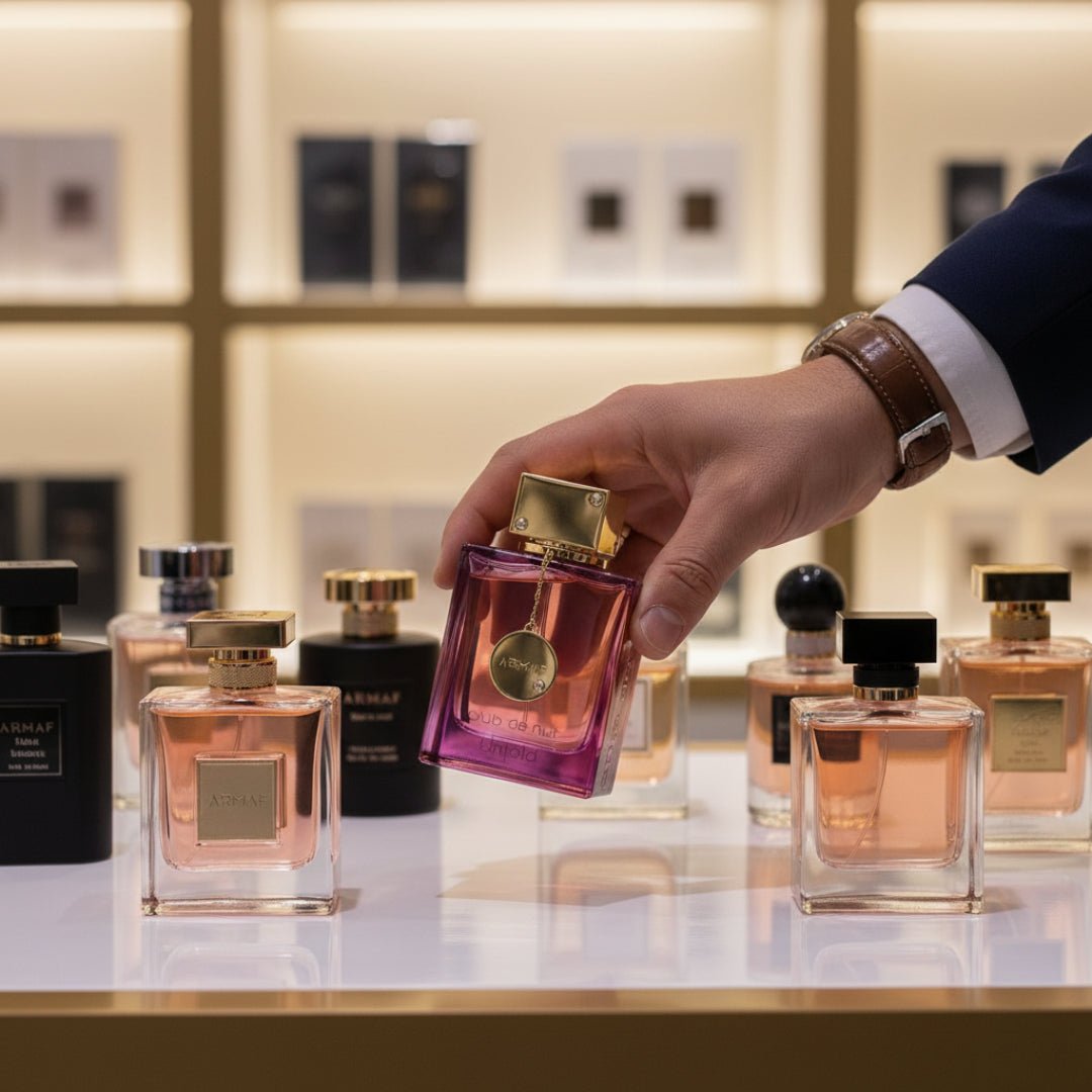 lelaki ambil untold dari meja tester kedai perfume malaysia