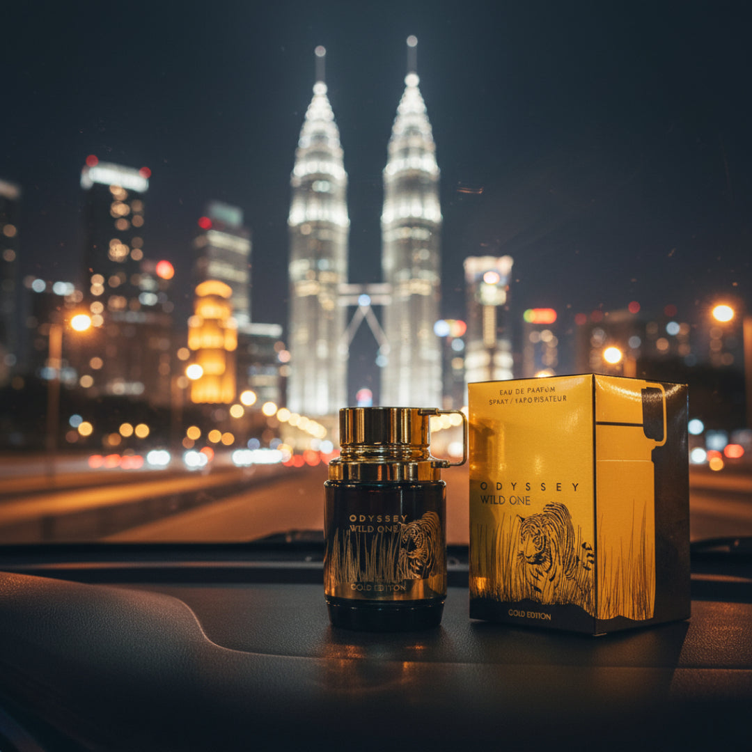 wild one gold atas dashboard kereta malam kl malaysia