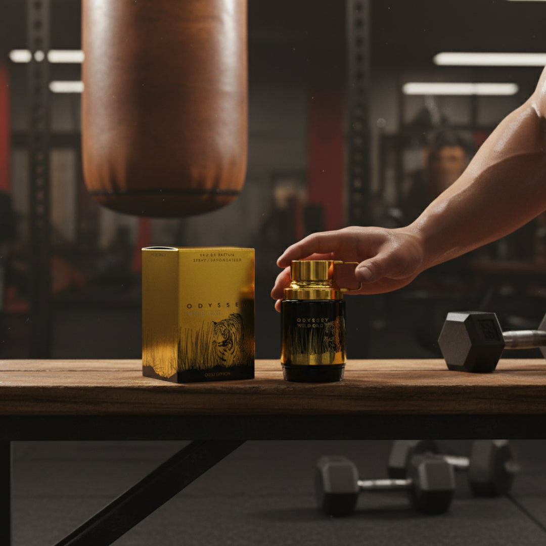 lelaki ambil wild one gold dekat punching bag gym malaysia