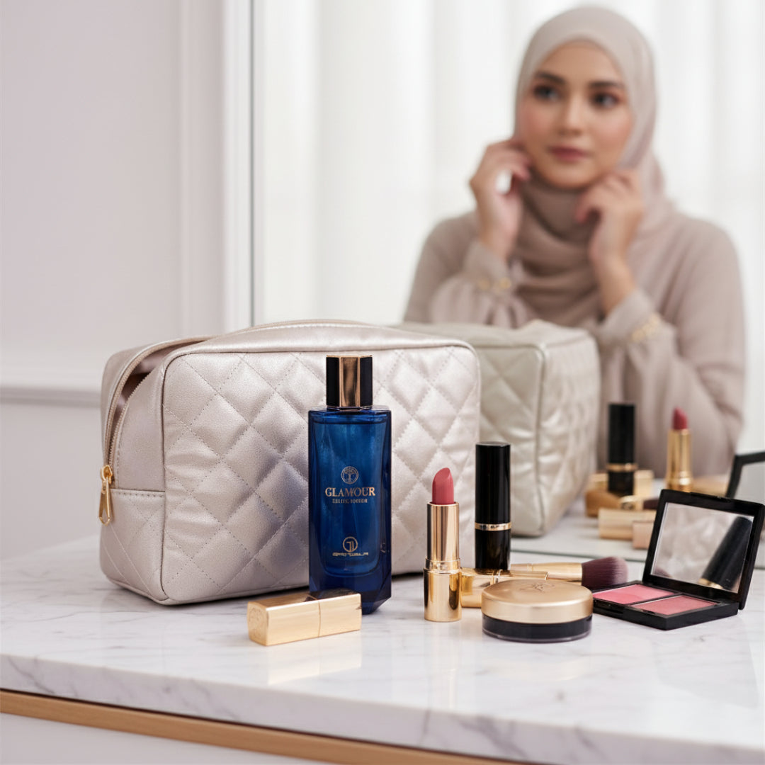 Glamour Woman dalam beg makeup, gaya wanita moden Malaysia