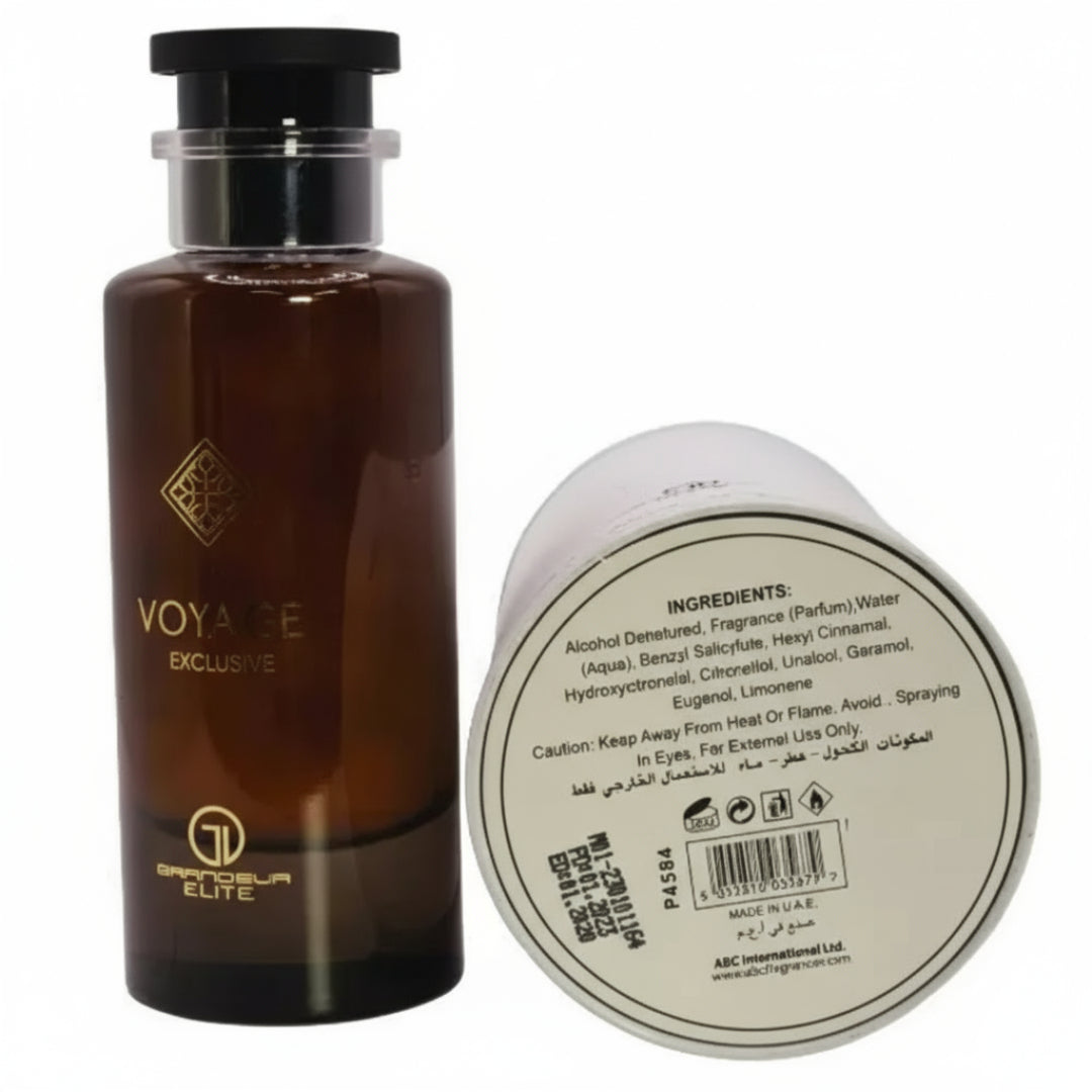 Voyage Exclusif Grandeur Elite men fragrance spicy woody amber long lasting scent Malaysia