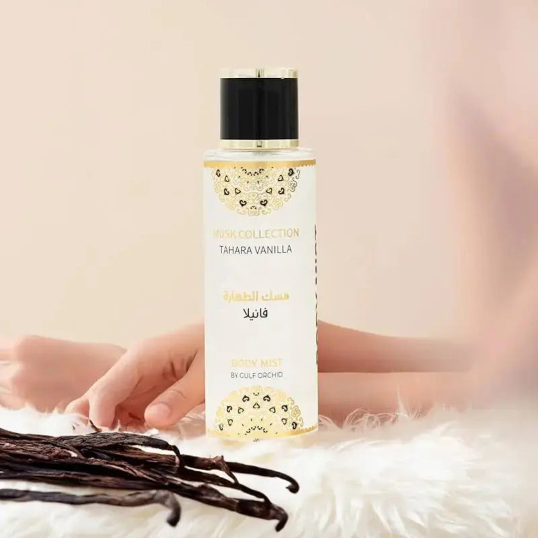 Tahara Vanilla Body Mist 250ml Musk Tahra Body Mist Woman Tahara Vanilla GULF ORCHID Tahara For Her-Mist Musk Tahar