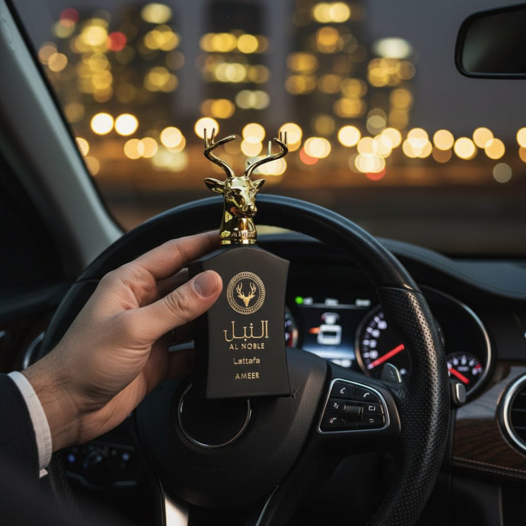 Al Noble Ameer dalam kereta waktu malam, vibe maskulin