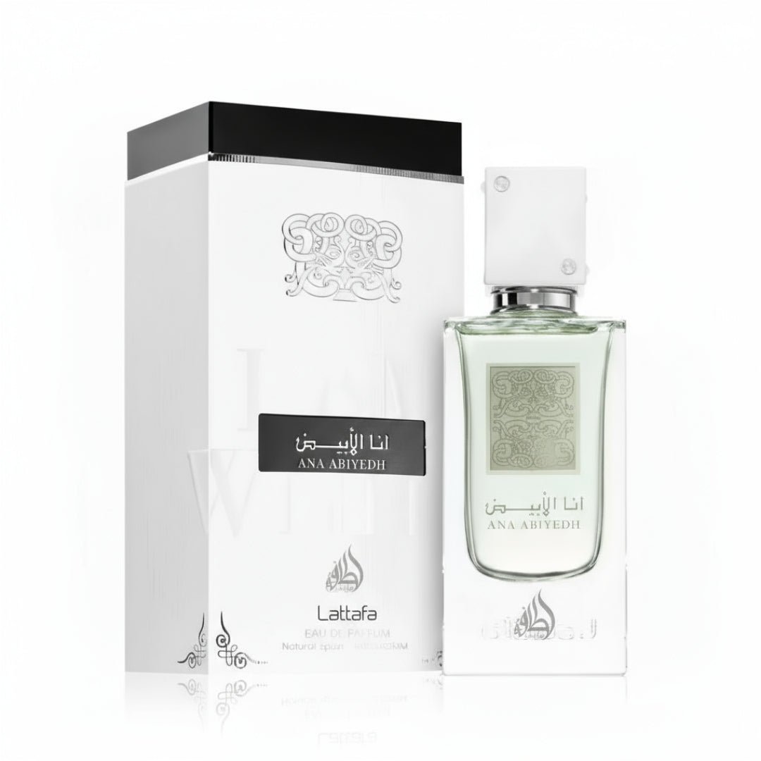 Ana Abiyedh by Lattafa 60 ml EDP unisex Malaysia &ndash; haruman clean musky &amp; tahan lama