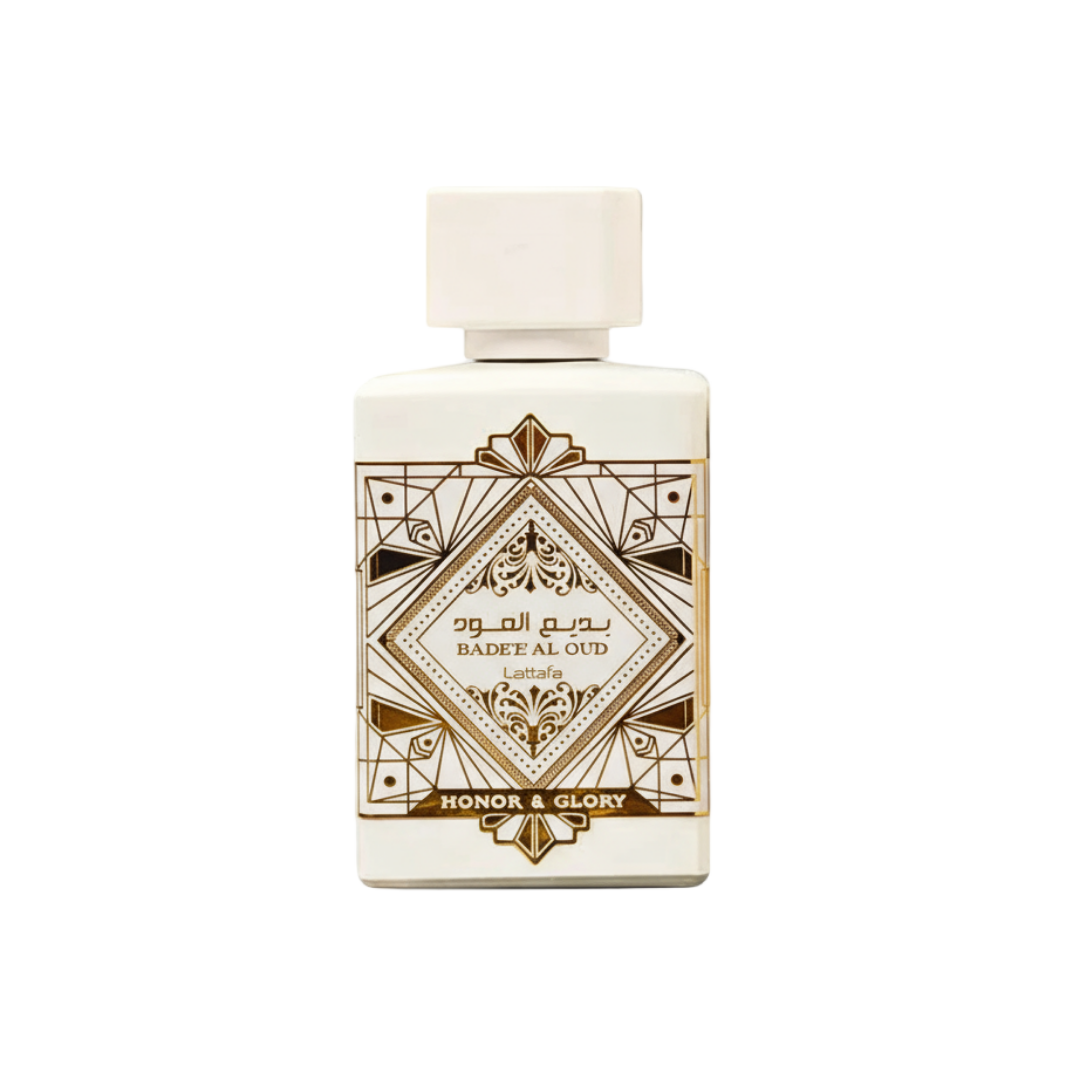 Botol Badee Al Oud Honor Glory Lattafa wangian unisex bau caramel amber oud pilihan ramai Malaysia