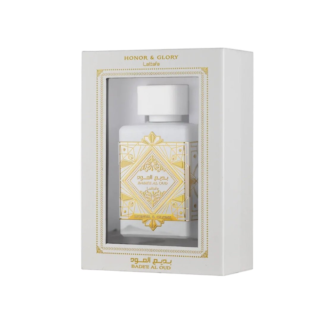 Badee Al Oud Honor Glory Lattafa perfume unisex tahan lama aroma sweet oud sesuai dinner night Malaysia