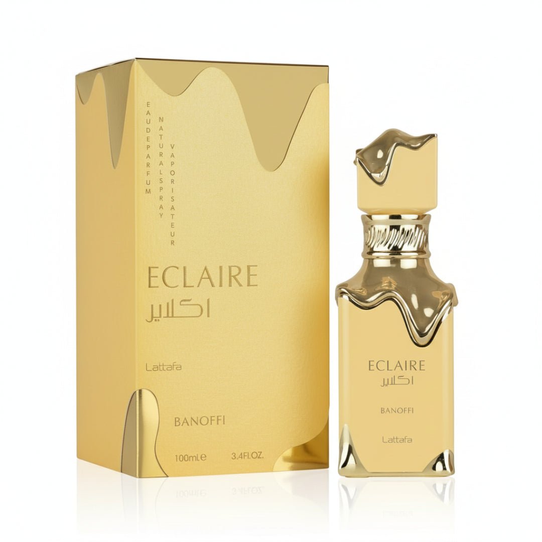 Lattafa Lattafa Éclaire Banoffi 100ml EDP &ndash; Unisex Spicy Gourmand Perfume feature on homepage bottle - Premium fragrance collection Malaysia