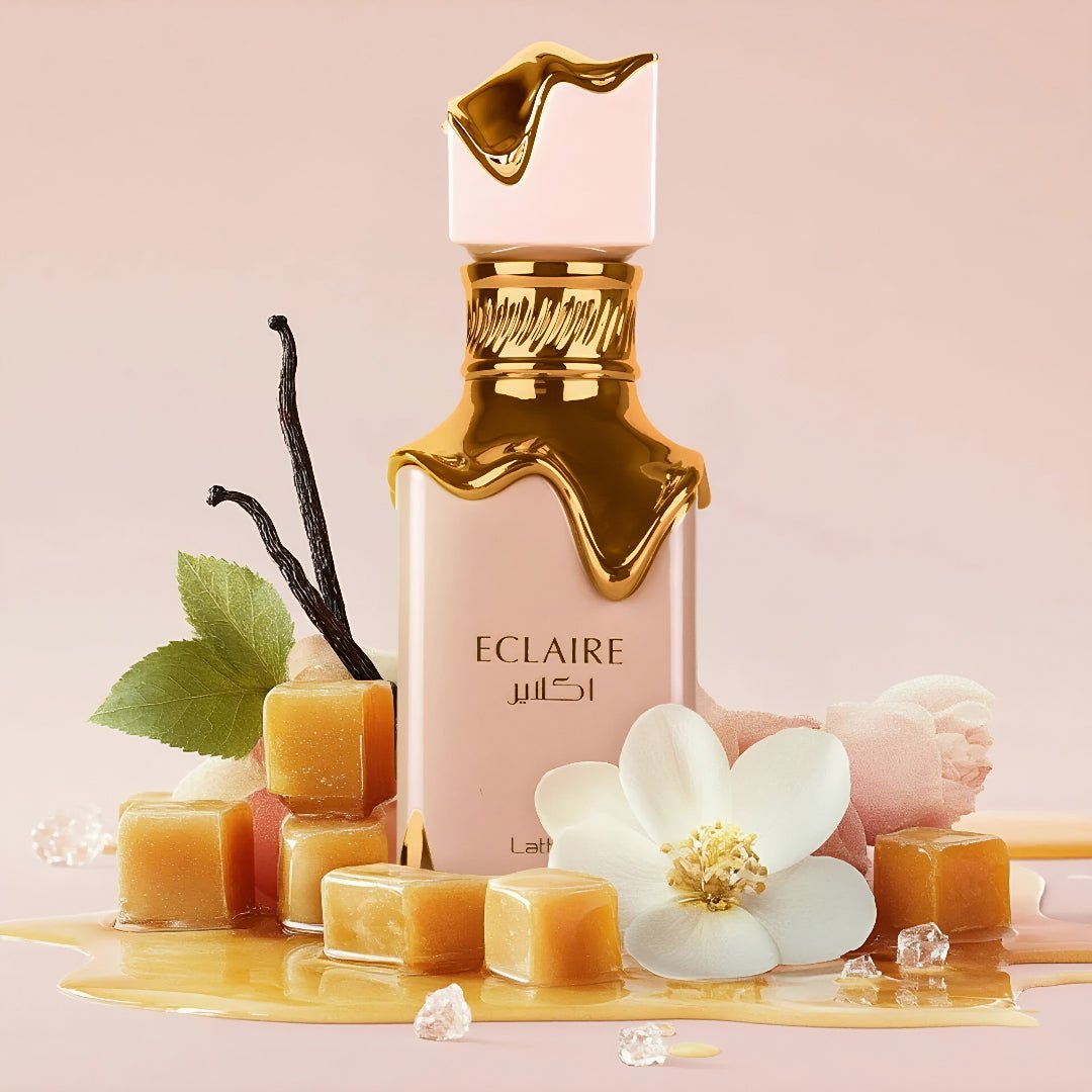 Eclaire Lattafa minyak wangi wanita aroma warm vanilla musky tahan lama Malaysia