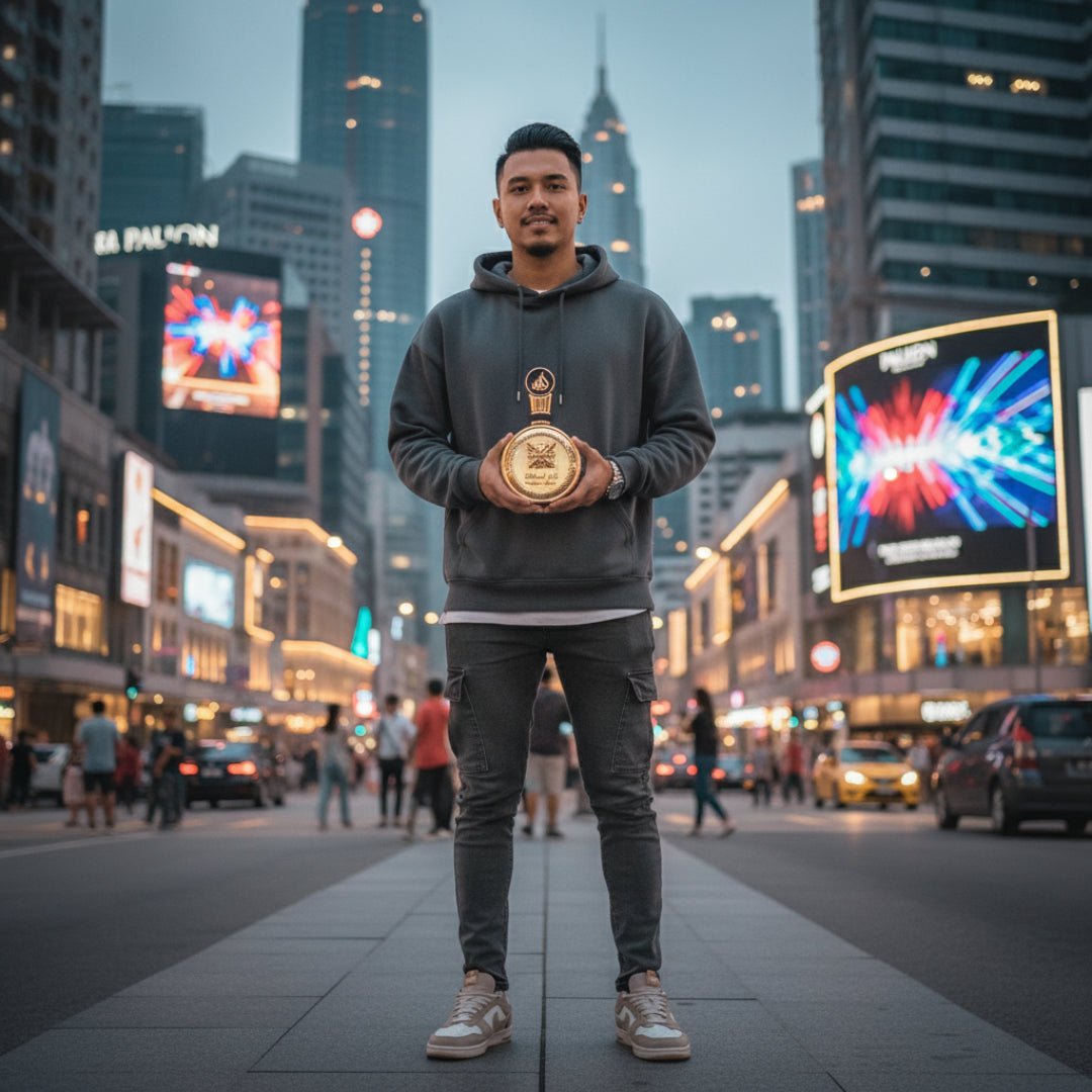 lelaki malaysia pegang fakhar extrait bukit bintang gaya urban