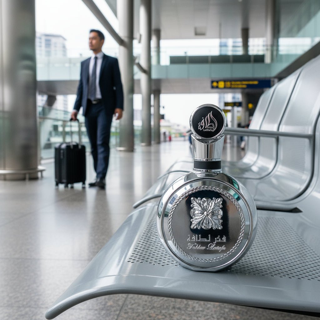 Fakhar Platin di KL Sentral dengan lelaki Malaysia