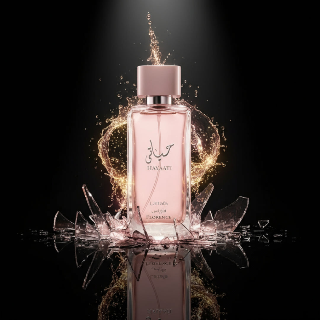 Hayaati Florence perfume wanita broken glass dramatic effect Malaysia
