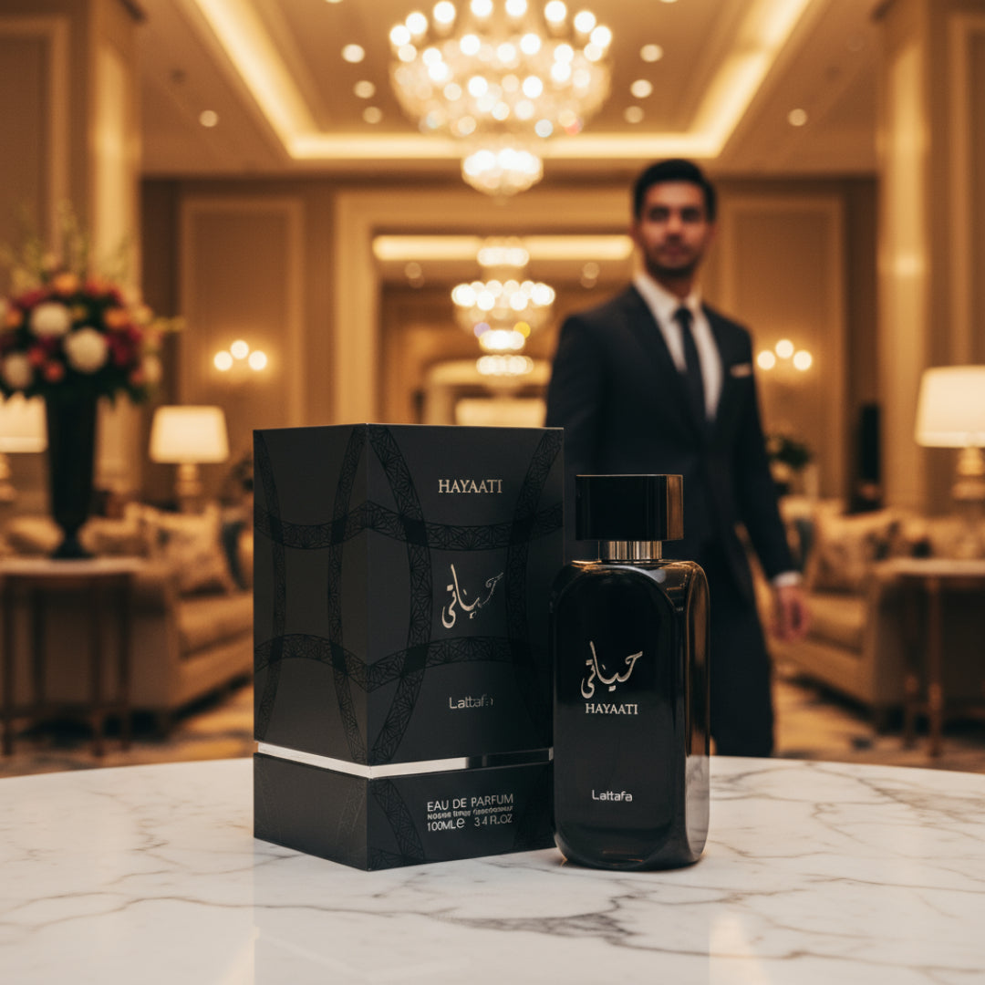 Hayaati Lattafa di Mandarin Oriental KL lobi mewah lelaki Malaysia