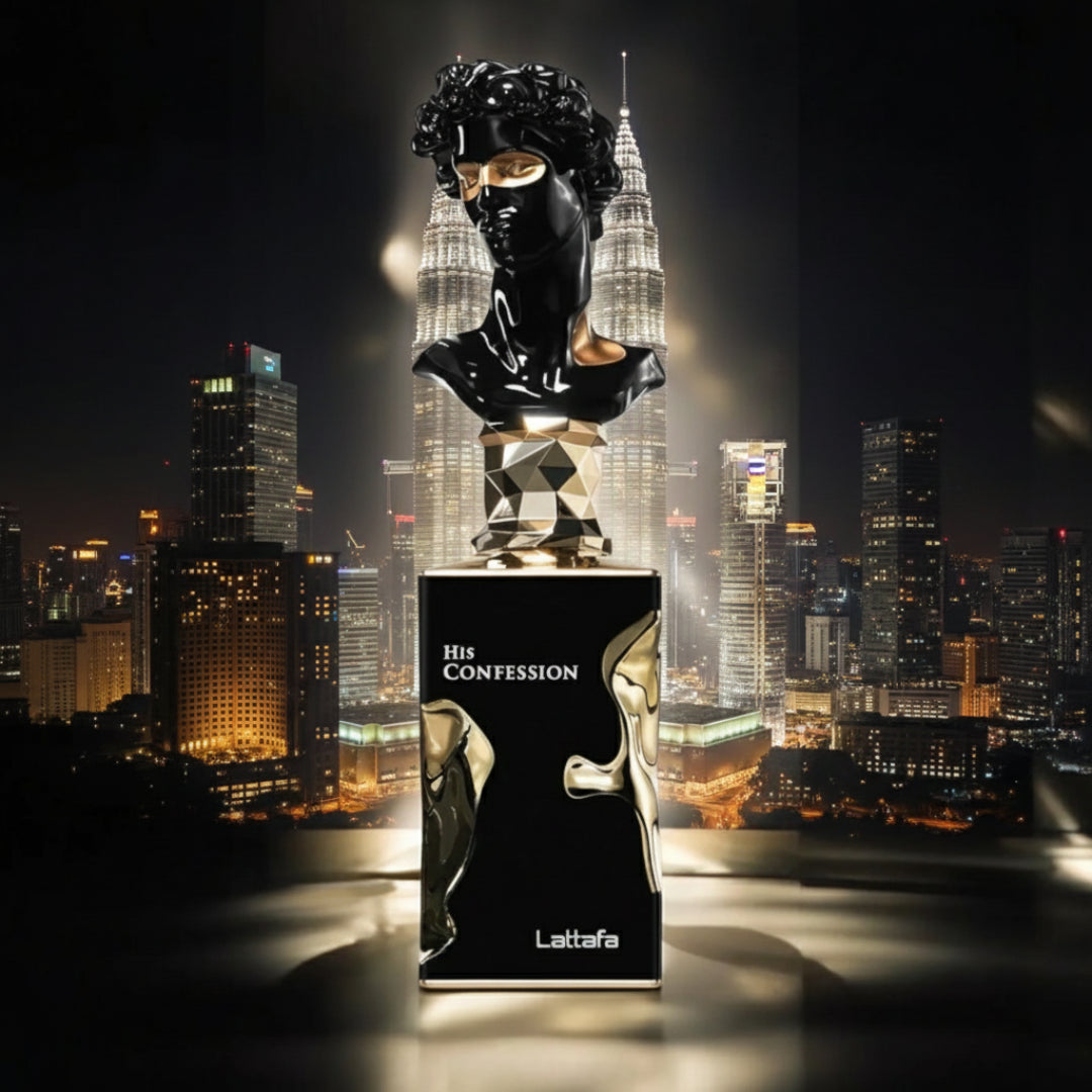 His Confession Lattafa perfume lelaki KLCC citylight Malaysia