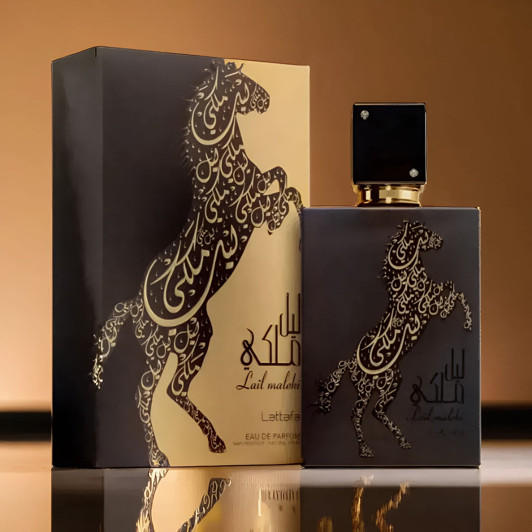Lattafa Lattafa Lail Maleki 100ml EDP &ndash; Unisex Sweet Oriental Perfume feature on homepage bottle - view 7 - Premium fragrance collection Malaysia