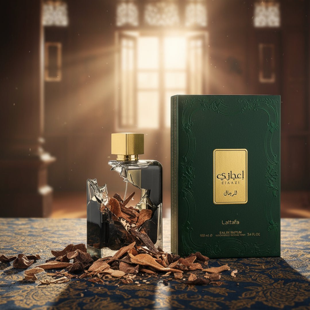 Lattafa Ejaazi perfume for men &ndash; woody fresh and premium fragrance