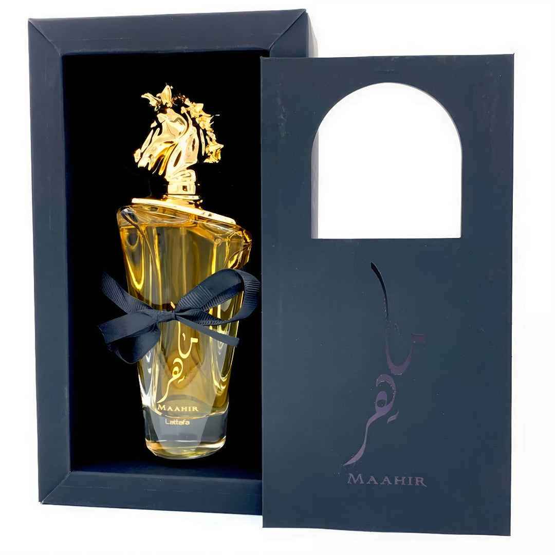 Lattafa Maahir 100 ml &ndash; haruman lelaki warm woody amber Malaysia