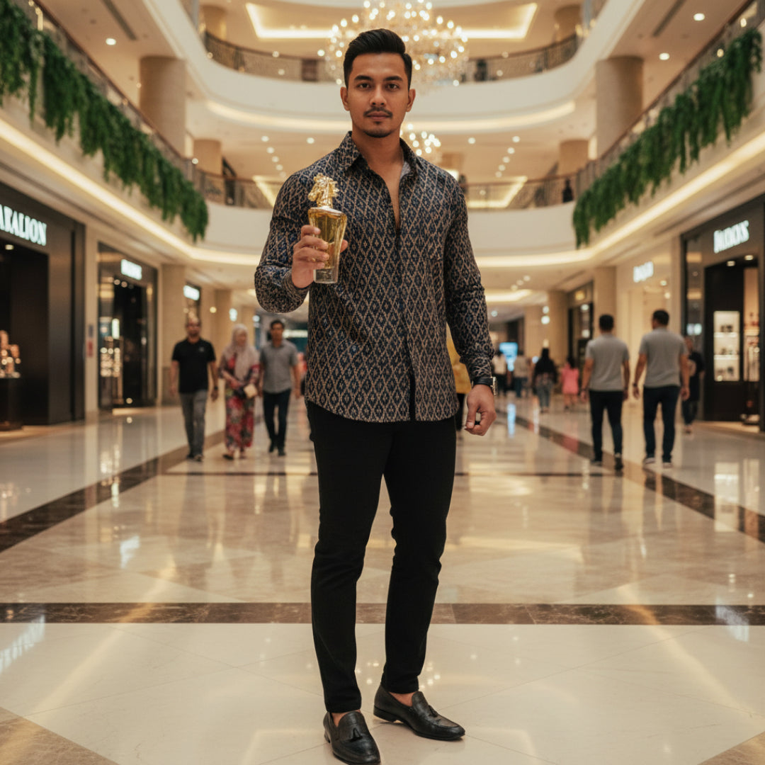 Lelaki Melayu stylish dengan Maahir di Pavilion KL