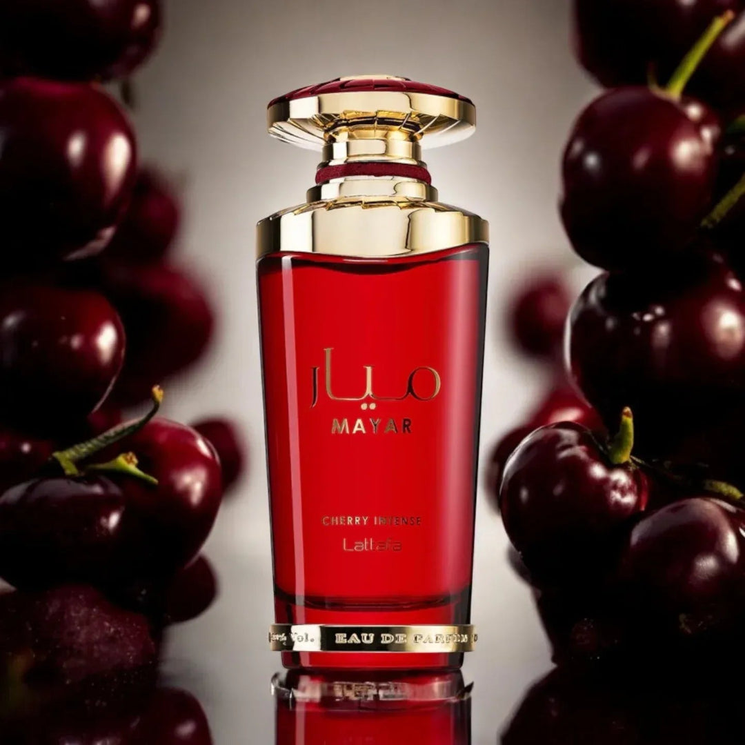 Mayar Cherry Intense Perfume Bottle Design &ndash; Elegant Arabic Perfume for Women