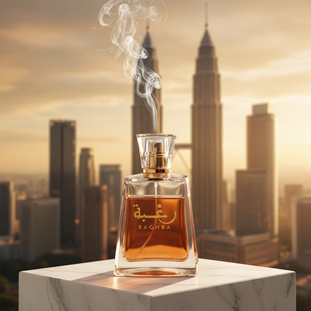 Minyak wangi Raghba Lattafa &ndash; bau manis vanilla dan rempah untuk lelaki &amp; wanita