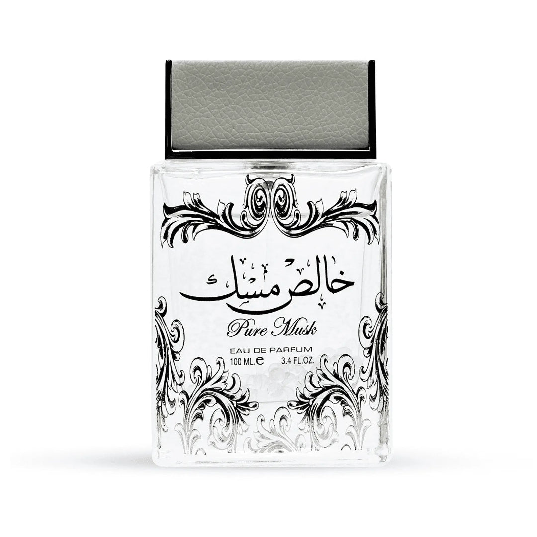 Pure Musk Bottle (Khalis Musk) 100ml EDP + Body Spray &ndash; Lattafa Perfume (Unisex White Musk Fresh Scent)