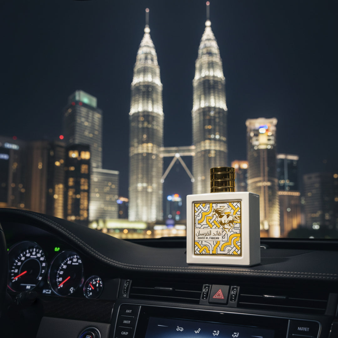 qaed al fursan unlimited perfume lelaki kereta malam KL Malaysia