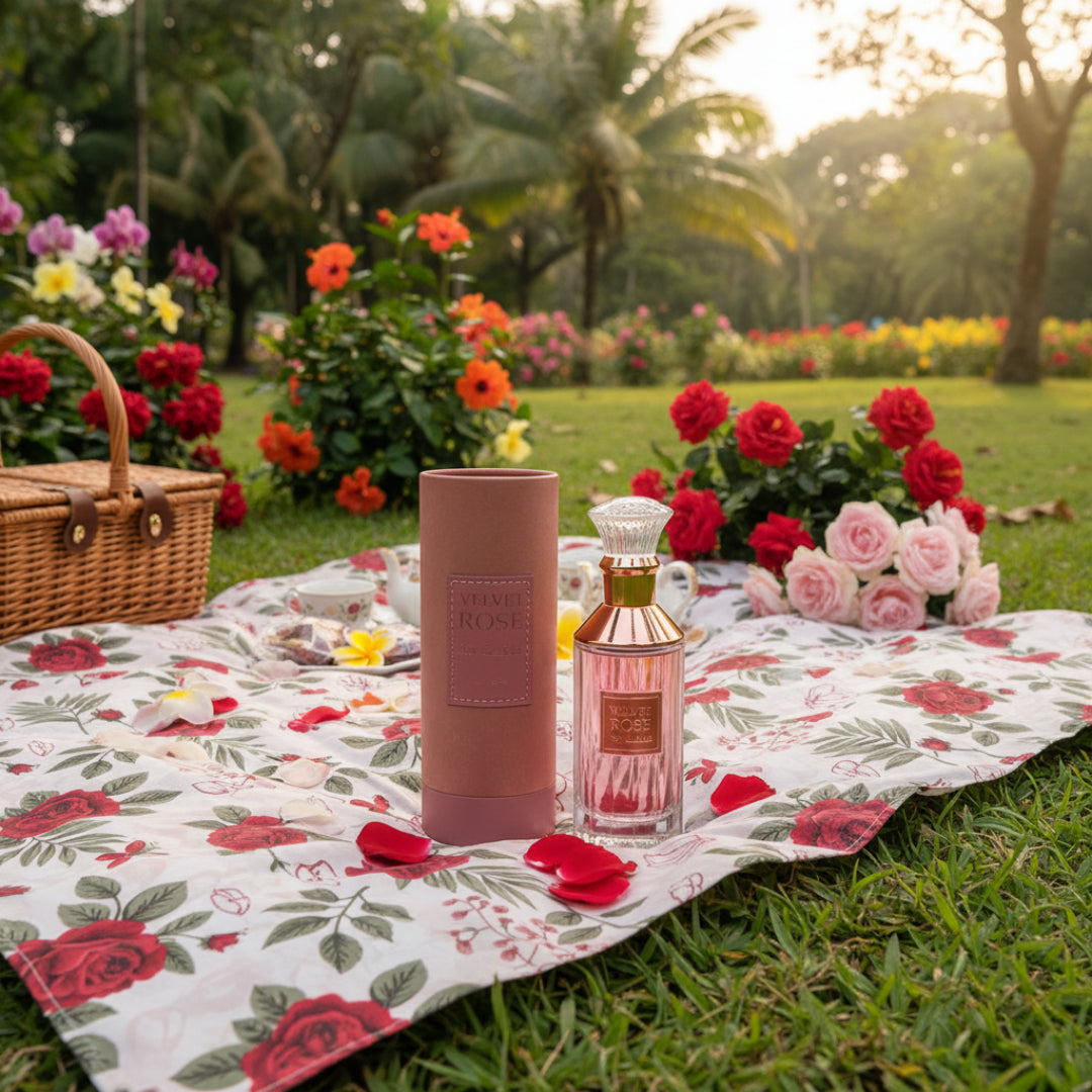 Velvet Rose di picnic taman &ndash; minyak wangi sweet floral Malaysia”