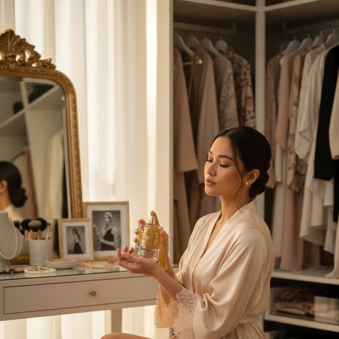 wanita melayu memakai anarch sebelum berpakaian