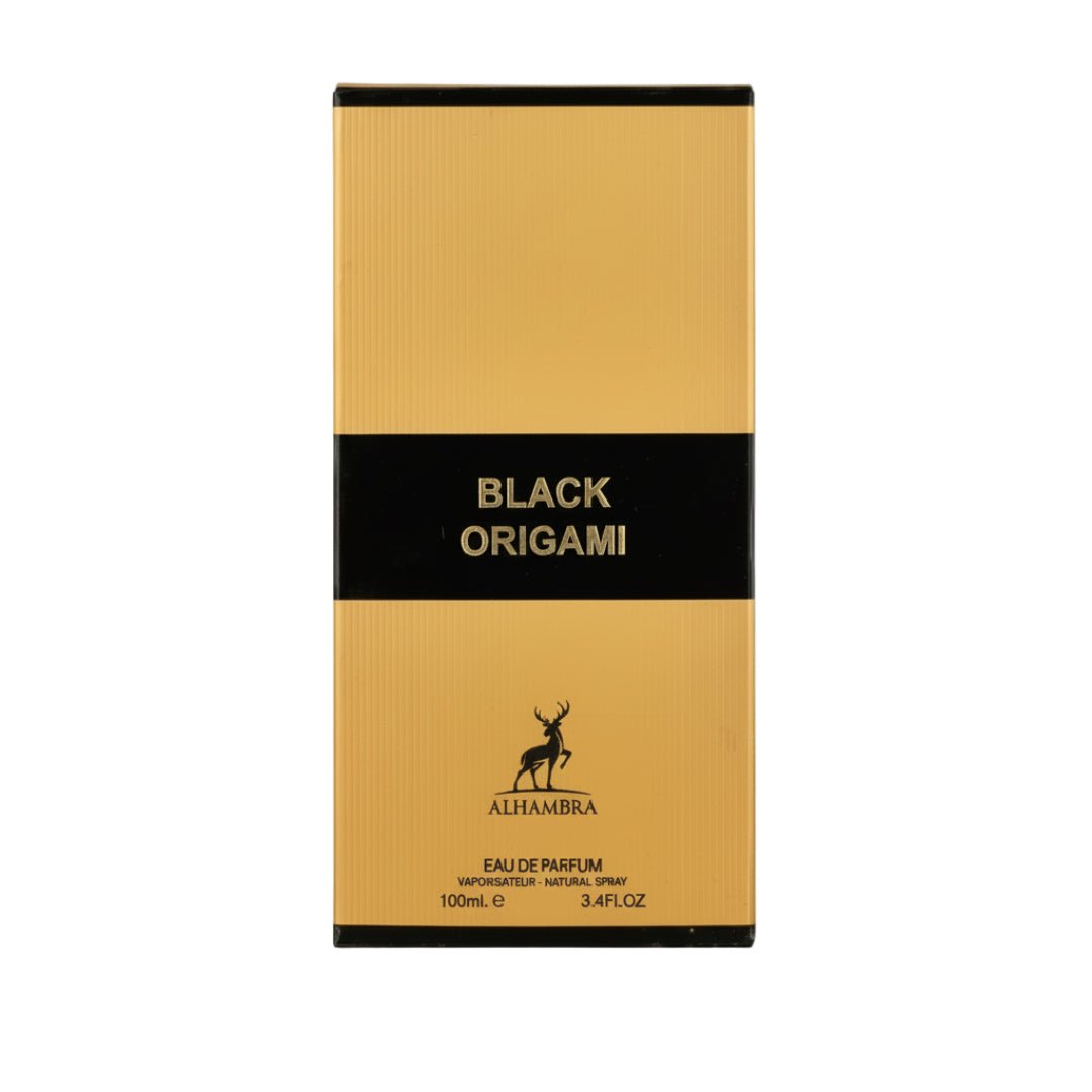 Black Origami Alhambra perfume aroma warm amber gourmand sesuai event malam Malaysia