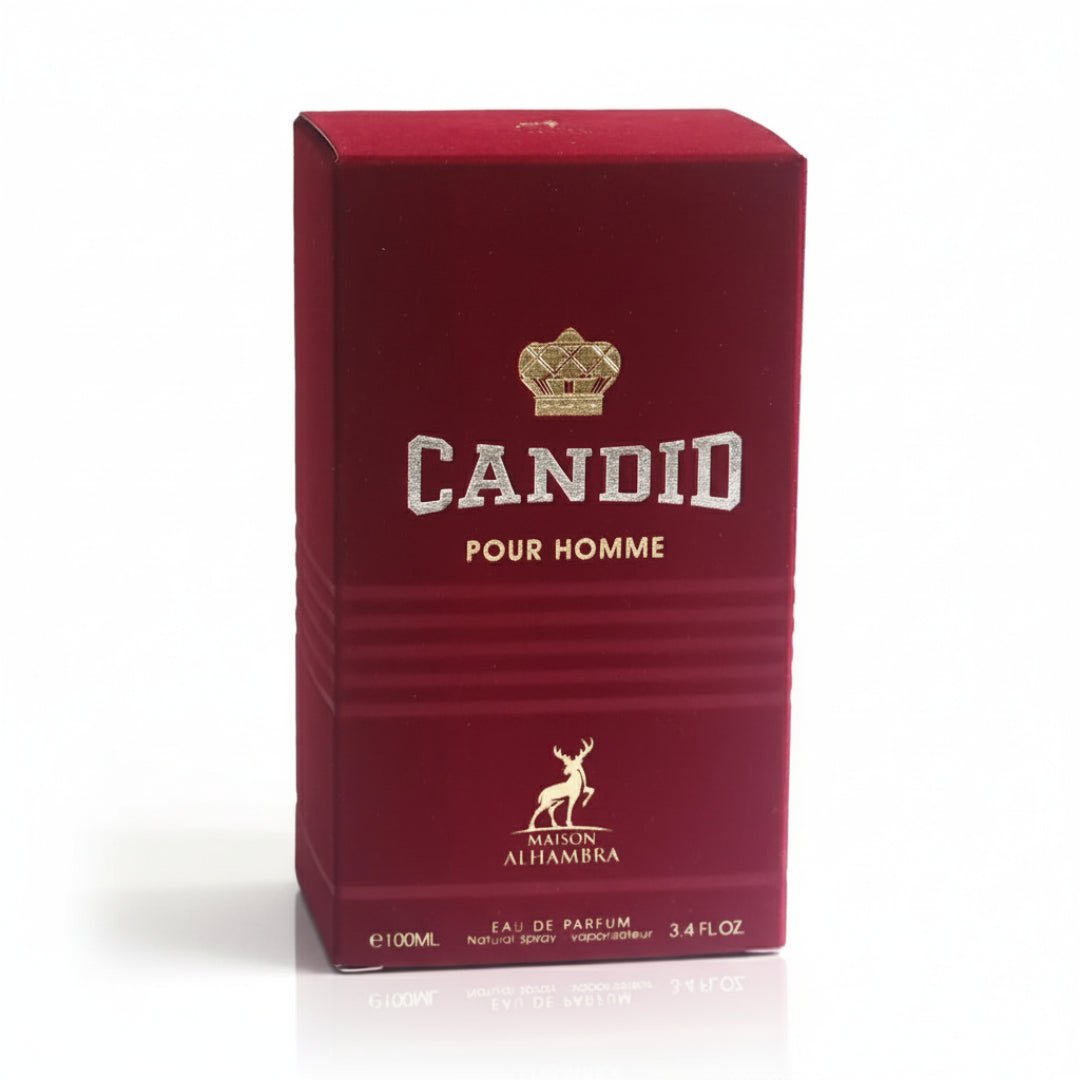 Candid Pour Homme perfume lelaki aroma woody citrus clean sesuai kerja Malaysia