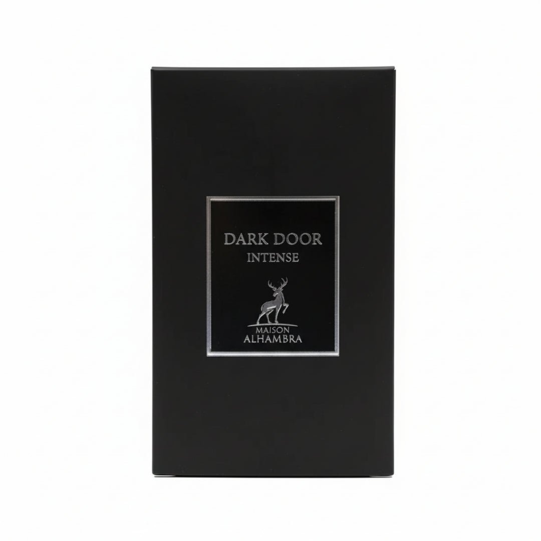 Dark Door Intense Alhambra perfume lelaki tahan lama aroma warm woody sesuai dinner night Malaysia