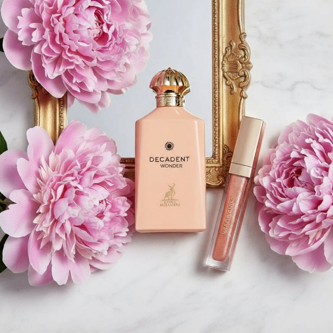 Decadent Wonder Her perfume bottle peony vanity glam women Malaysia