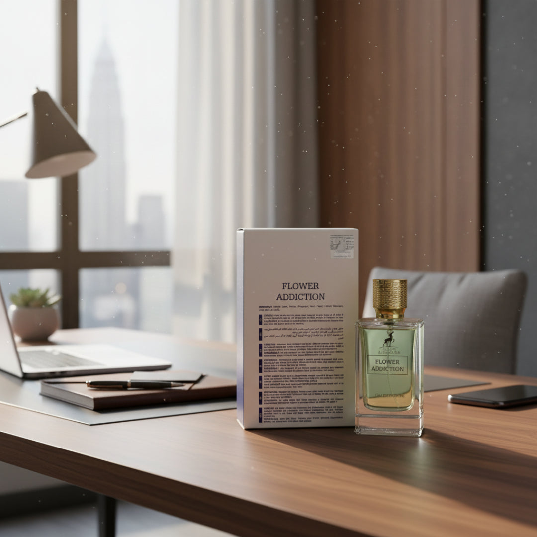 flower addiction alhambra perfume lelaki meja kerja malaysia