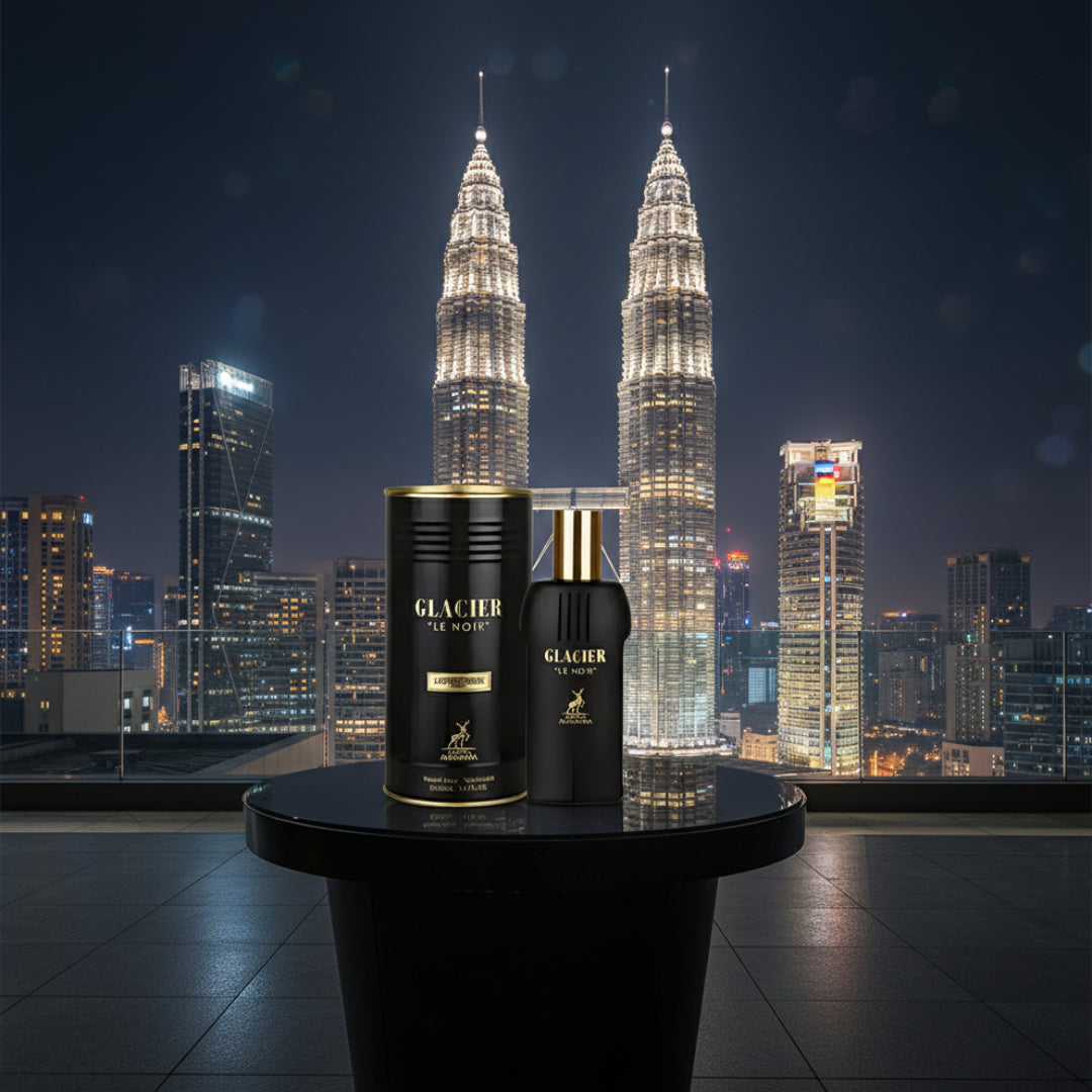 Glacier Le Noir 100ml di KLCC malam &ndash; gaya lelaki moden Malaysia