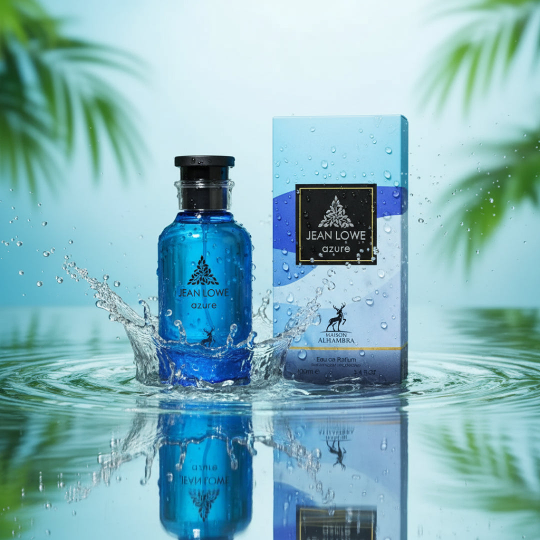 Jean Lowe Azure minyak wangi unisex dengan pantulan air, gaya aquatic segar Malaysia
