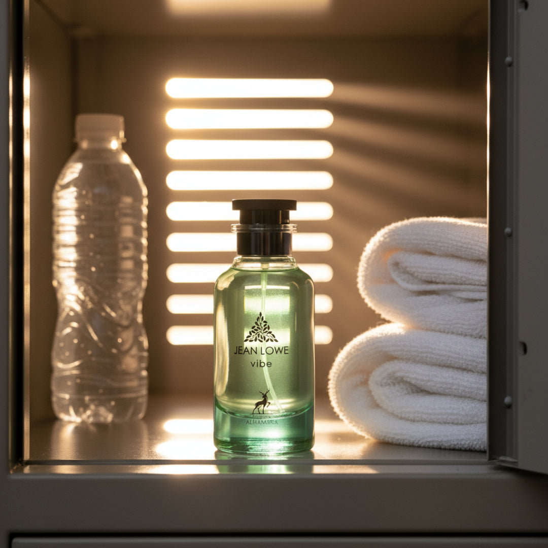 Jean Lowe Vibe perfume bottle gym locker fresh men fragrance Malaysia