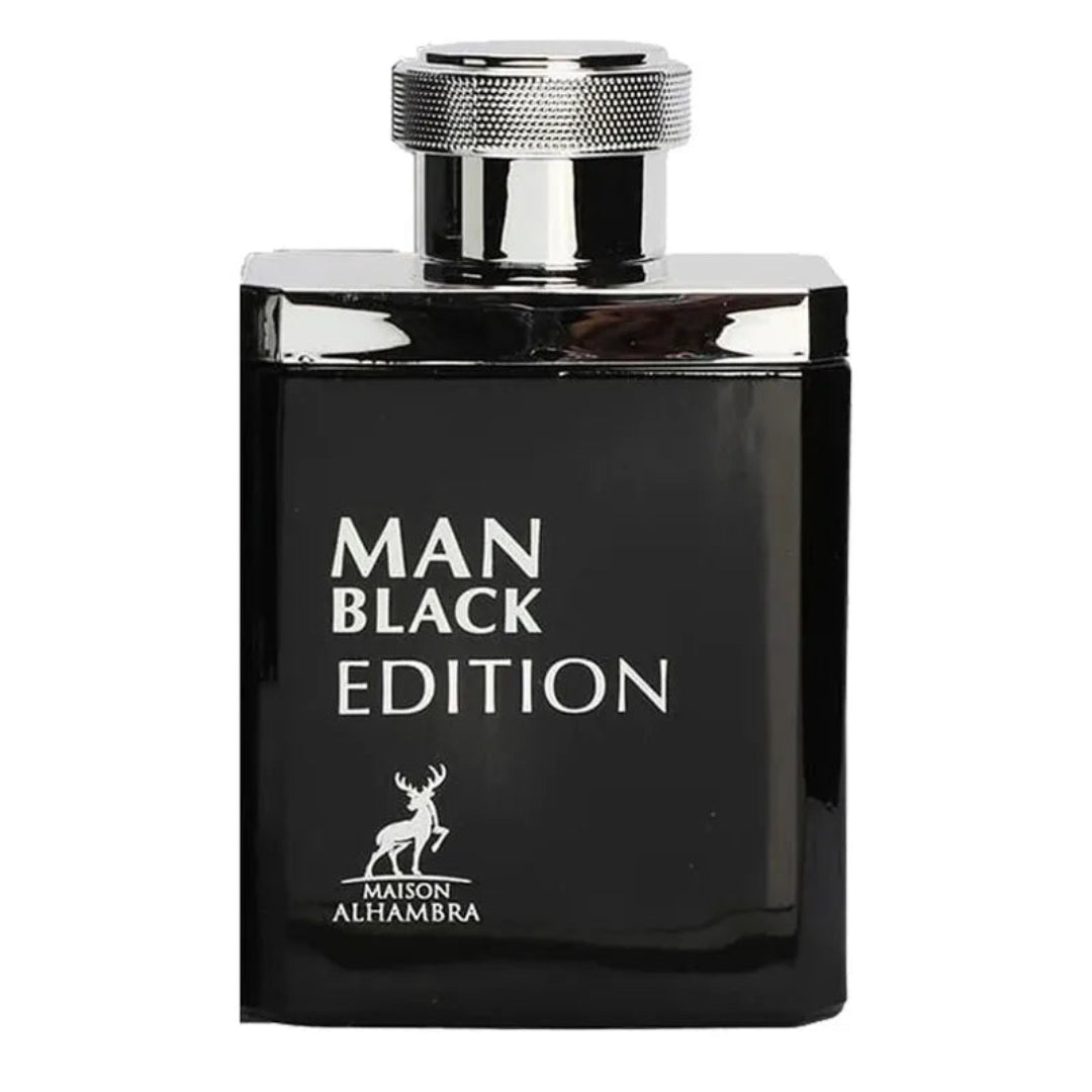 Botol Man Black Edition Alhambra wangian lelaki bau smoky leather pilihan ramai Malaysia