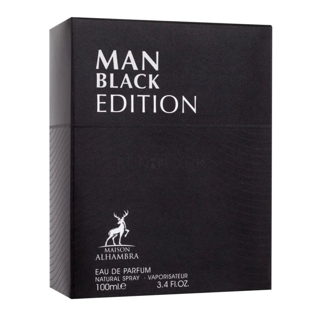 Man Black Edition perfume lelaki aroma warm spicy woody sesuai dinner night Malaysia